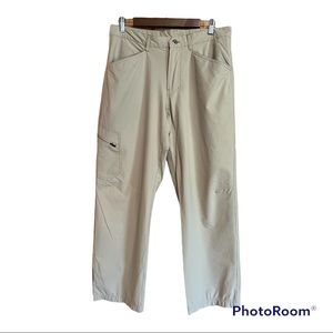 Patagonia Khaki Side Leg Pocket Light Weight Hiking Pants